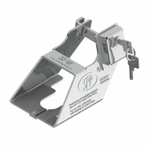 Kytkinlukko/Aisalukko + Kiinteä lukko ZZ-02 Peräkärry/Trailer - Trailerin lisävarusteet ja varaosat - 29080 - 1