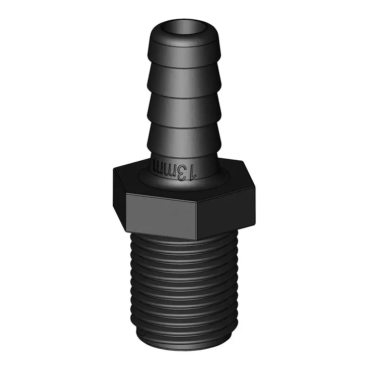 LETKULIITIN 1/2' 13MM - Läpiviennit, letkuliitos ja sulkuhanat - M9515030420 - 1