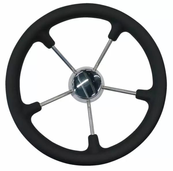 Ohjauspyörä halkaisija 360mm 5-puolainen syvyys 100mm - Veneen ohjaus ja hallinta - 34080 - 1