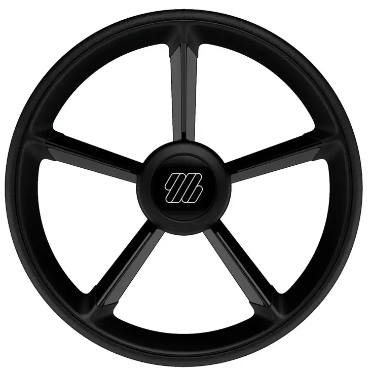 OHJAUSPYÖRÄ V75 MUSTA 350MM - Veneen ohjaus ja hallinta - M9513002030 - 1