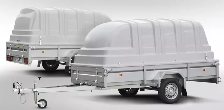 Perävaunun kuomu Aku 327 korkeus 100cm HARMAA - Perävaunun lisävarusteet ja varaosat - 41160 - 1