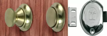 KAAP.LUKKO PAINONAPPI 13MM KROMATTU - Veneen lukot ja saranat - M9516030030 - 1