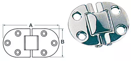 S.S Sarana 50x38 mm - Saranat veneisiin - D124730 - 1