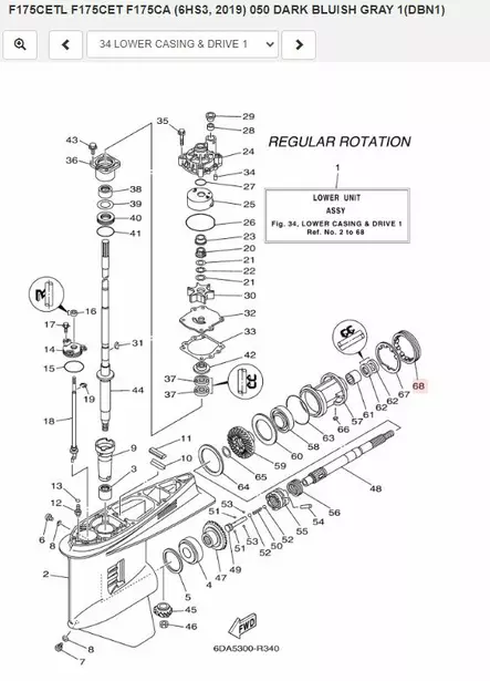 Mutteri Laakeripukki/Nut Yamaha 150-225hv - Yamaha muut - 28700 - 2