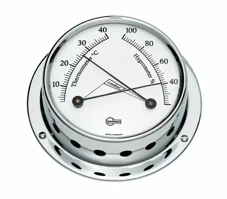 LÄMPÖ- JA KOSTEUSMITTARI - Kellot, ilmapuntarit ja sääasemat - M9519020370 - 1