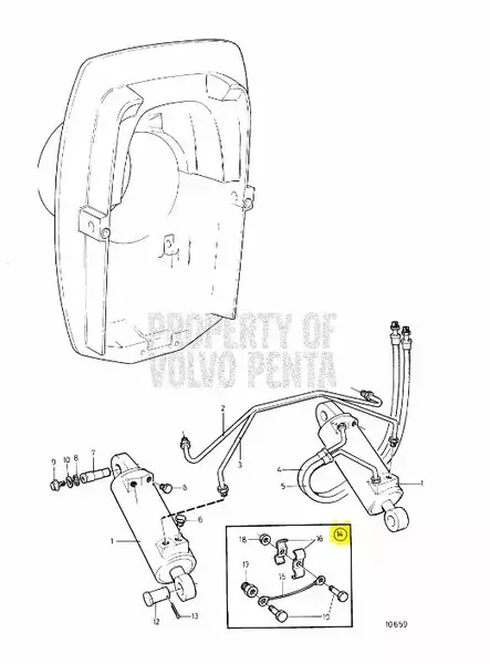 Maajohtosarja/Ground Cable Kit Volvo (Co - Sisäperämoottorin osat - 6750 - 2