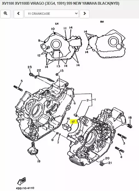 O-Rengas Öljytulppa/O-ring Plug Oil Yamaha Moto XV750 XV1100 Virago - Yamaha Moto - 38460 - 2
