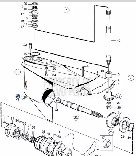 O-Rengas/Peräöljytulpan O-Rengas Volvo Penta 275 280 290 SP DP - Sisäperämoottorin osat - 7340 - 2