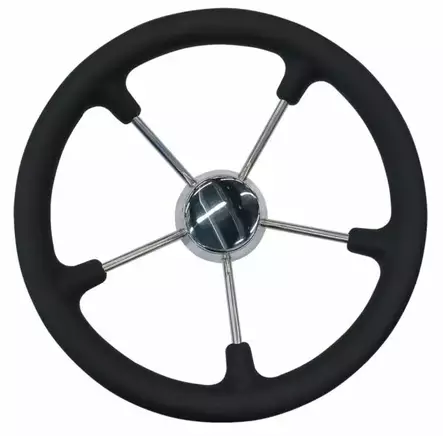 Ohjauspyörä halkaisija 360mm 5-puolainen syvyys 100mm - Veneen ohjaus ja hallinta - 34080 - 1