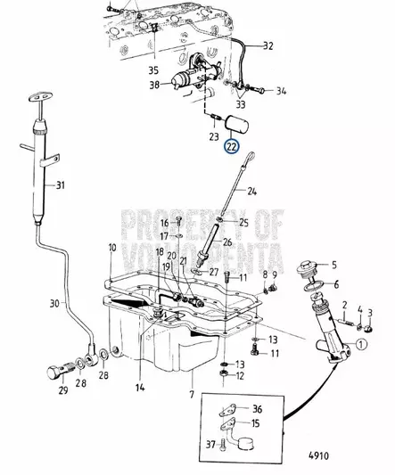 Öljynsuodatin/Oil Filter vanha nro 35816 - Sisäperämoottorin osat - 30310 - 2