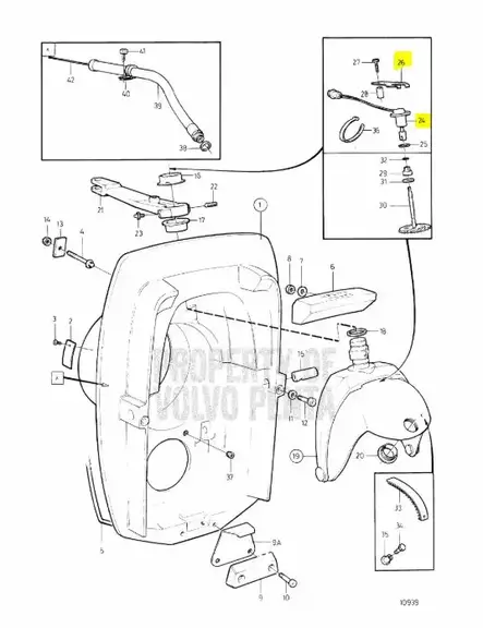 Palentiometri/Trimmisensorisarja/Trim Se - Sisäperämoottorin osat - 42840 - 2