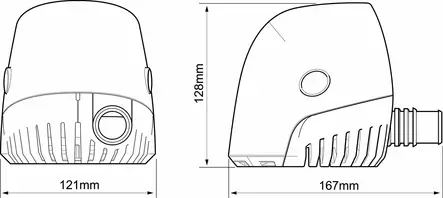 PILSSIPUMPPU AUTO ORCA 1300, 12V - Veneen tyhjennyspumput ja katkaisimet - M9515004370 - 2