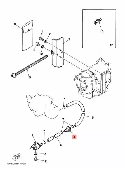 Polttoainesuodatin Yamaha 4A 5C 6C 8C F9.9A-B HPDI - Yamaha suodattimet - 5870 - 2