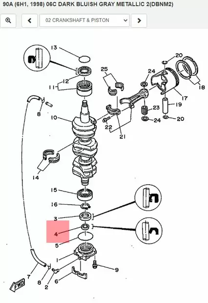 Stefa Kampiakseli/Oil Seal Crankshaft 75A/C/80A/85A/90A - Yamaha muut - 13310 - 2