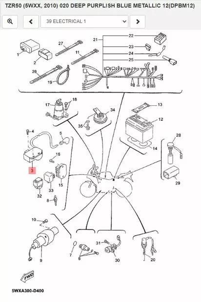 Sytytyspuola/Ignition Coil Assy Yamaha Moto TZR50 - Yamaha Moto - 24250 - 2