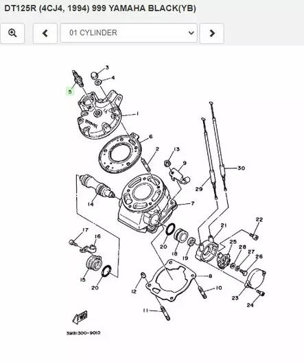 Sytytystulppa BR9ES Yamaha Moto 94701001 - Yamaha muut - 17410 - 2