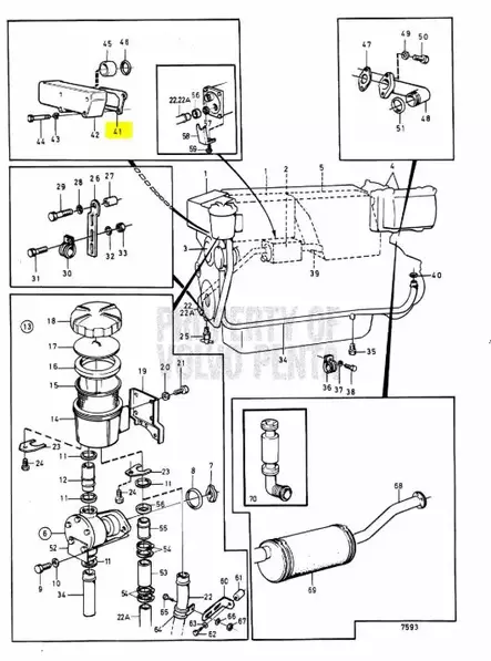 Tiiviste/Gasket Thermostat Housing Volvo Penta 31-44 300 - Sisäperämoottorin osat - 9920 - 2