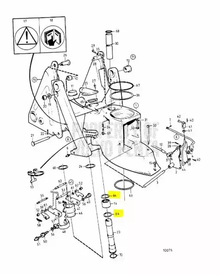 Tiiviste/Sealing Ring Volvo Penta 280 29 - Sisäperämoottorin osat - 4330 - 2