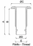 LÄPIVIENTI 3/8' LETKULLE, KROMATTU MESSINKI - Veneen LVI - M9515013850 - 3