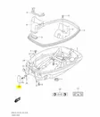 Kopan Lukitussalpa/Engine Cover Fastener Suzuki DF4 DF5 DF6 - Suzuki osat perämoottorille - 40570 - 2
