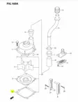 Tiiviste Vesipumppu/Gasket Water Pump Suzuki DT90-100 DF40-DF140 - Suzuki osat perämoottorille - 41940 - 2