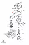 Jakohihna V-Belt Yamaha F6A F8C F8F F9.9F F9.9J - Yamaha jakohihnat - 29710 - 2