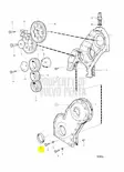 Kampiakselin Etutiiviste/Sealing Ring Volvo Penta 30 31 40 41 42 43 44 - Sisäperämoottorin osat - 3650 - 2