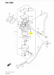 Kohokammion Tiiviste/Gasket Float Chamber Suzuki DF2.5 DF4 DF5 DF6 - Suzuki osat perämoottorille - 40550 - 2