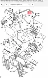Letku/Hose 2 Yamaha Moto VMAX1200 (Radiator & Hose) - Yamaha Moto - 25470 - 2