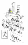 Mutteri/Nut Transmission Lower Gear Unit Volvo Penta - Sisäperämoottorin osat - 43020 - 2