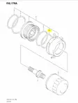 O-Rengas/O-Ring Oil Filter Suzuki DF140 - Suzuki osat perämoottorille - 38210 - 2