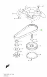 Suzuki Jakohihna DF25/DF30 Timing Belt - Suzuki osat perämoottorille - 37040 - 2