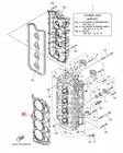 Sylinterikannen Tiiviste/Gasket Cylinder Head 1 F150G/F175A/C/F200B/F Yamaha - Yamaha muut - 32810 - 2