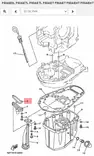 Tiiviste/Gasket Relief Valve Oil Pan Yamaha F25-F60 - Yamaha muut - 10500 - 2