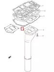 Tiiviste Pakoputki/Gasket Exhaust Tube Suzuki DT20-DT30 - Suzuki osat perämoottorille - 50870 - 2