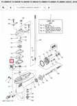 Tiiviste Vesipumppu/Packing Lower Casing Yamaha F2.5B (2015-2024) - Yamaha osat perämoottoreille - 51040 - 1