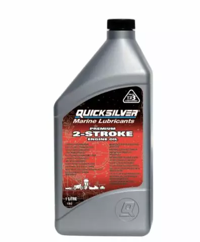 2-tahtiöljy Quicksilver Premium (2-T Kaasarikoneet) TC-W3 1L - Veneen ja moottorin huolto - 43920 - 1