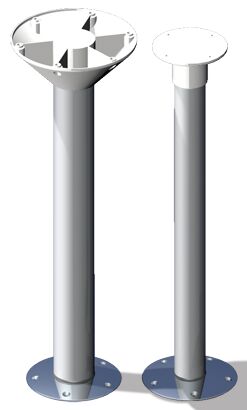 ALUMIININEN PÖYDÄNJALKA 76CM - Lahjatavarat - M9516029000 - 1