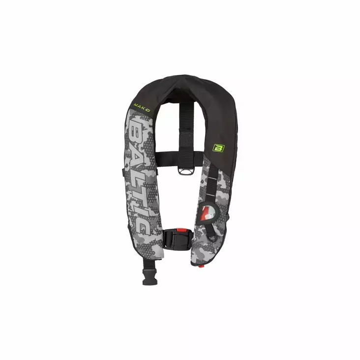 Baltic Mako auto ilmatäytteinen pelastusliivi harmaa 40-150kg - Paukkuliivit - D188430 - 1