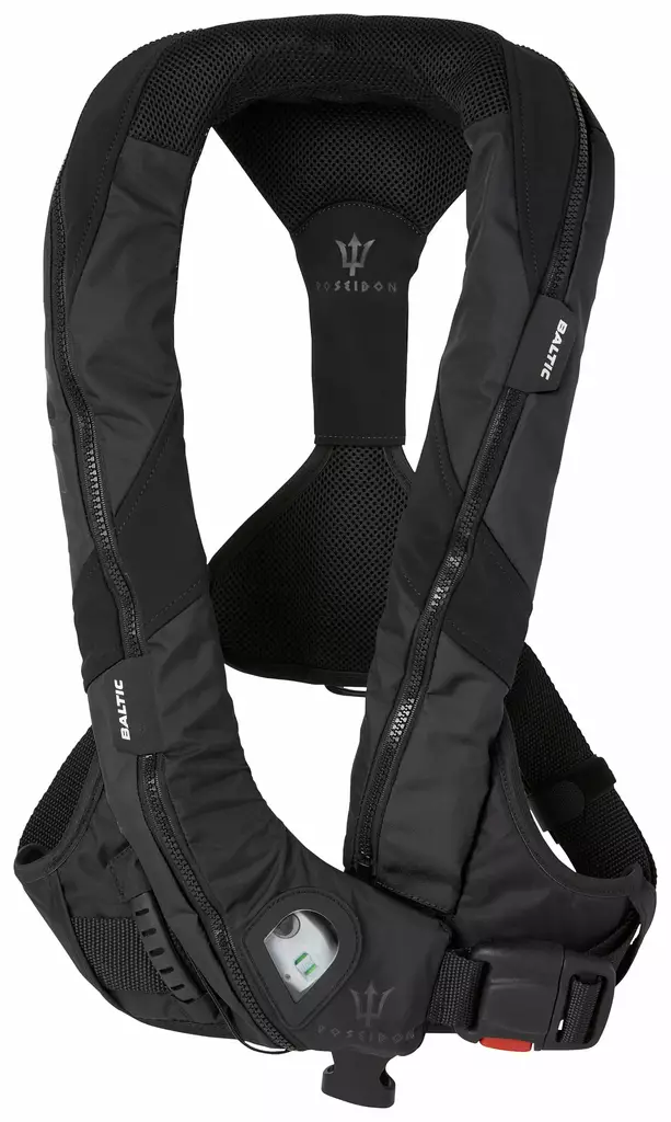 Baltic Poseidon auto ilmatäytteinen pelastusliivi musta 40-120kg - Paukkuliivit - D458790 - 1