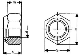 DIN 985-A2-70 M10 NYLOC-MUTTERI - Veneen kansihelat - M701782210 - 1