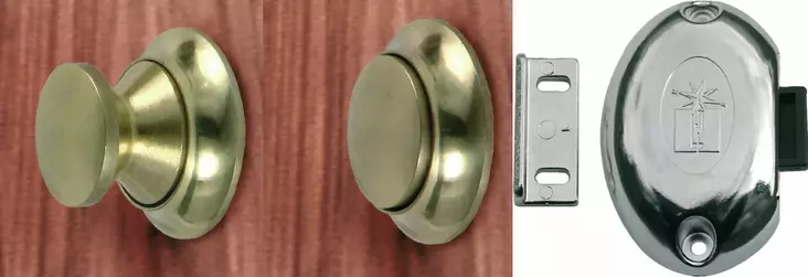 KAAP.LUKKO PAINONAPPI 13MM KROMATTU - Veneen lukot ja saranat - M9516030030 - 1