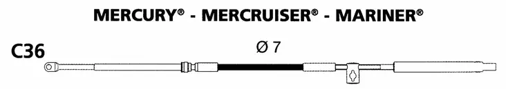 KAUKOSÄÄTÖKAAPELI C36 20' - Lowrance vene-elektroniikka - M9513773620 - 1