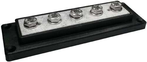 KYTKENTÄKISKO 5 x 95 MM2, MUSTA - Venesähkö - M9514040030 - 1