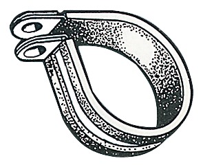 Letkunkiristin kumisuojattu 8 mm, 10 kpl/pakk - Läpiviennit, letkuliitos ja sulkuhanat - D123090 - 1