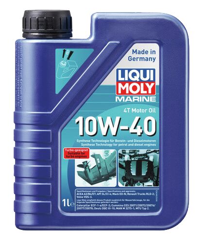 MARINE 4T MOTOR OIL 10W-40 1 LIT - Öljytarvikkeet veneisiin - M9513781400 - 1