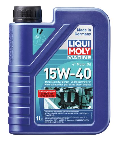 MARINE 4T MOTOR OIL 15W-40 1 LIT - Öljytarvikkeet veneisiin - M9513781410 - 1
