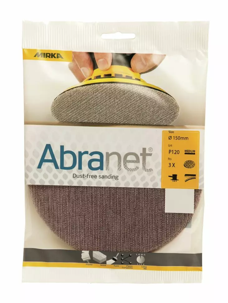 MIRKA ABRANET 150 MM 240 FLOWPACK - Veneenhoitotuotteet ja maalit - M9519401150 - 1
