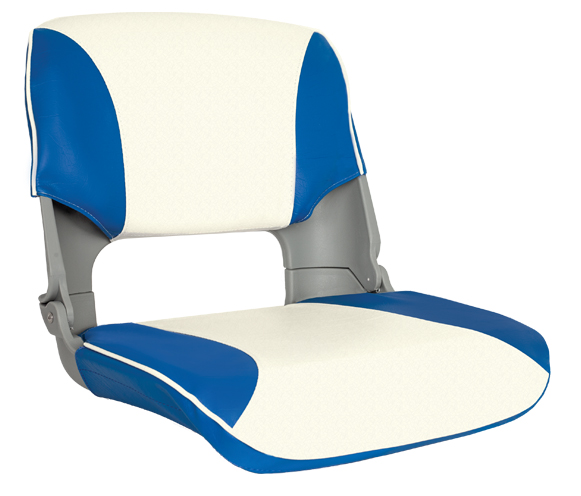 OS SKIPPER SEAT FOLDING UPHOLSTERED BLUE/WHITE - Veneistuimet ja istuinten jalat - D241100 - 1