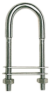 Osculati keulasilmukka RST 10x135mm / levyt 70x20mm - Venerenkaat ja silmukkapultit - D124800 - 1